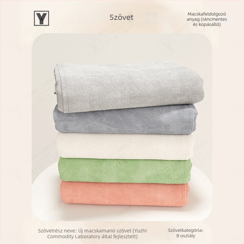 Chenille anyagú kanapévédő, karcolás elleni, egyszínű, sarokkanapóhoz, minimalist stílus.