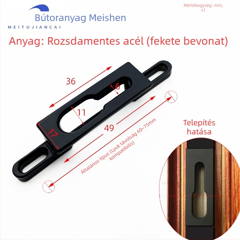 Csúszó ajtó zárókészlet – anyag: cink ötvözet és rozsdamentes acél; stílus: modern minimalista; kód: Fiuirewrtiooyy; modell: Egyéb