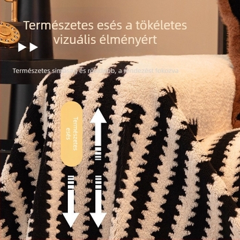Sarokkanapé huzat — Shu cotton velvet, csíkos minta, minimalistus modern stílus
