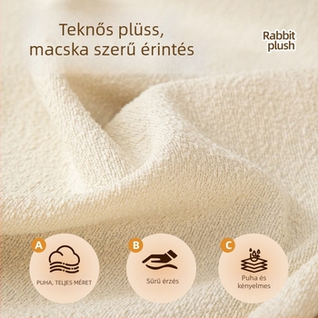 Kanapéhuzat - vízálló Teddy Fleece, univerzális illeszkedés, minimalista stílus, egyszínű minta