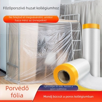 Öntapadós PE porvédő huzat szekrényhez, kanapéhoz és ágyhoz – egyszer használatos bútordarabvédő, egyszerű modern stílus, modell WS878565262654, nappali használatra