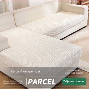 Vastag jacquard kanapévédő huzat minden évszakra, univerzális a nappalira, csúszásmentes és elasztikus