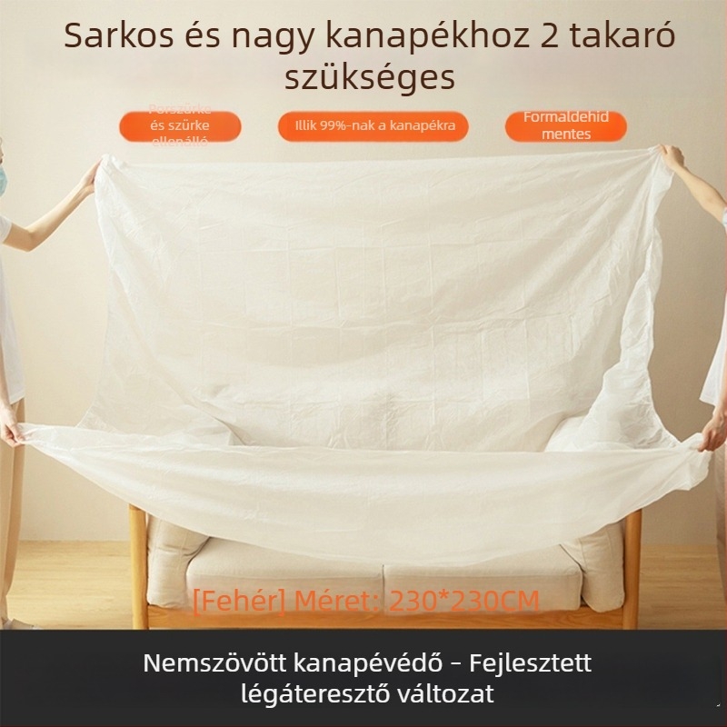 Porvédő huzat bútorokhoz és ágyhoz – lélegző nemszövött anyag, teljes borítás, egyszer használatos védőfilm, testreszabott feldolgozás, japán stílus