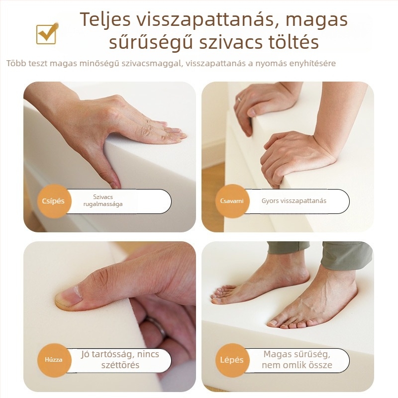 Kanapé párna habszivacsból, univerzális, minimalist stílus, 65D magas sűrűség, testreszabható, Márka Cotton Monkey