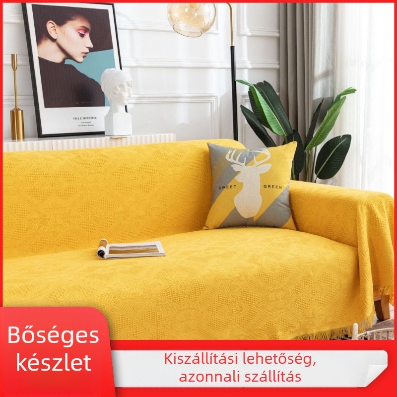 Keverékanyagú minimalist kanapévédő huzat sarokkanapéra, teljes körű dizájn, egységes mintázat, testre szabható por-/kanapé-/klímaberendezésre