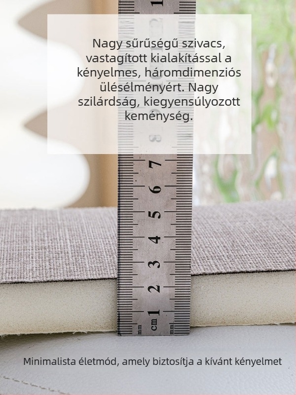 Vastag pamut- és lenvászonból készült kanapé párna habréteggel, masszív mahagóni ülőpárna, csúszásmentes, minden évszakban használható