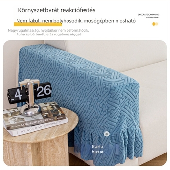 Puhított kanapékarvédő huzat, univerzális teljes lefedés, csúszásmentes, macskakarmolás elleni elasztikus anyag.