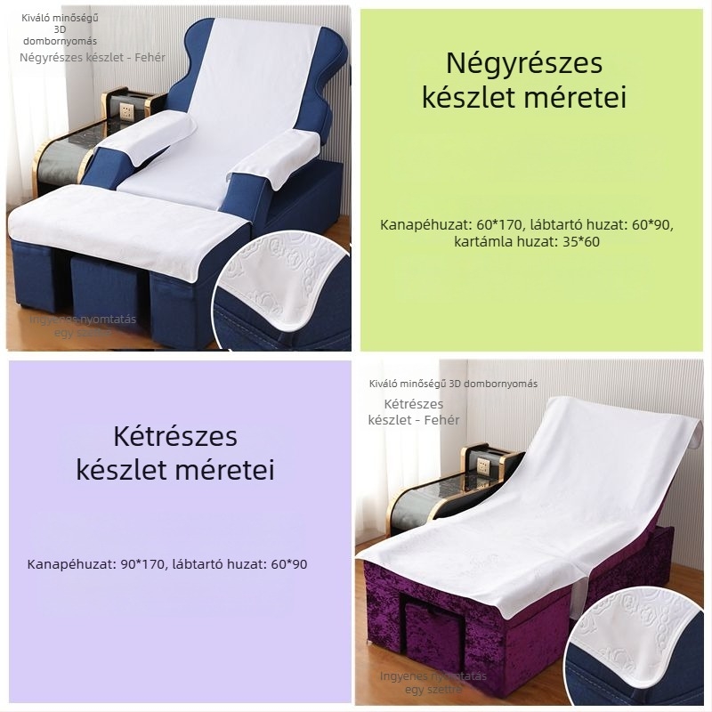 Négy darabos kanapé hátlap huzat készlet lábterápiához, egyszínű, Új kínai stílus