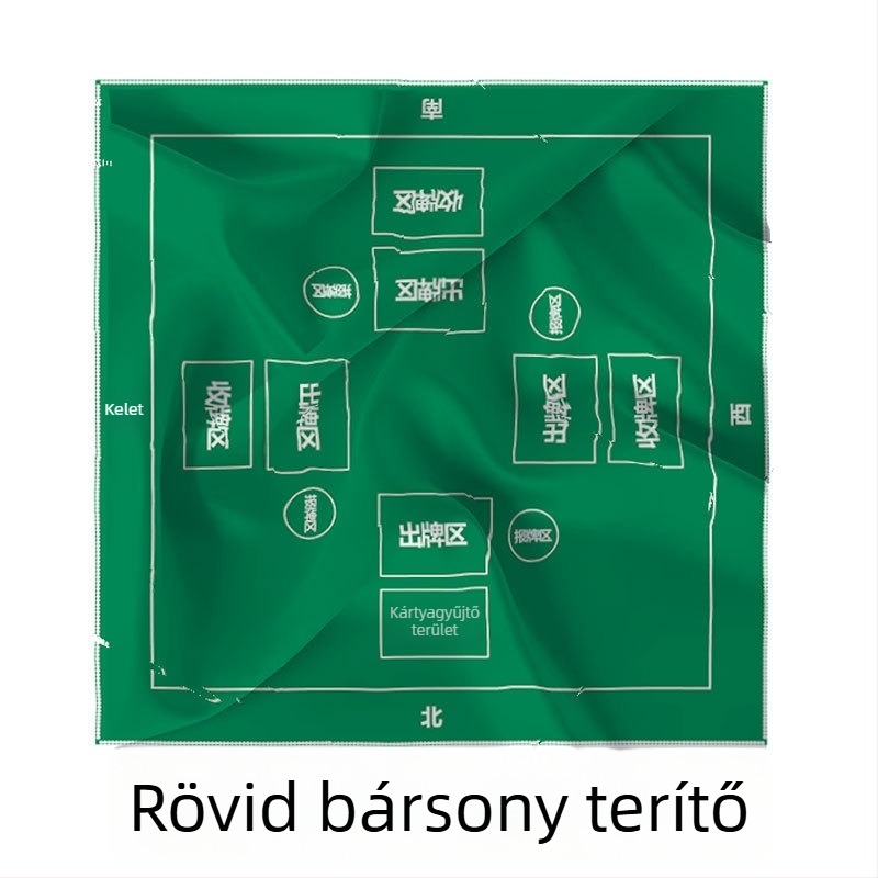 Kültéri Guandan készlet hordozható táskával, kártyaosztó géppel és asztalterítővel