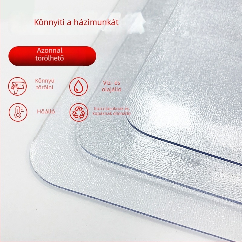 PVC asztali alátét, téglalap alakú, vízálló, olajálló és égési sérülés elleni védelem