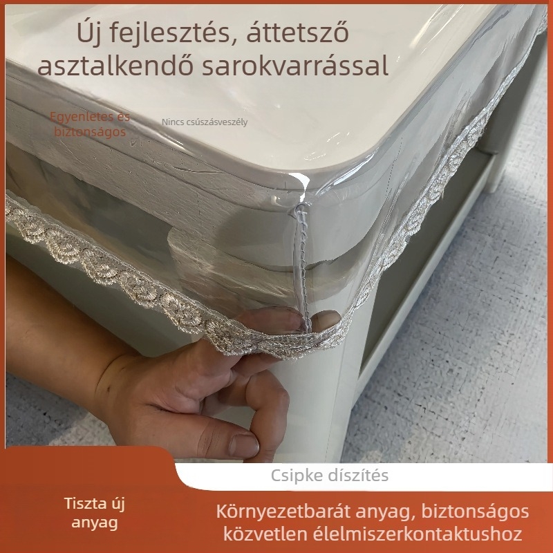 PVC átlátszó asztalvédő grillhez – magas hőmérséklet-tűrés, csúszásmentes, kopásálló, olajálló, hőszigetelő