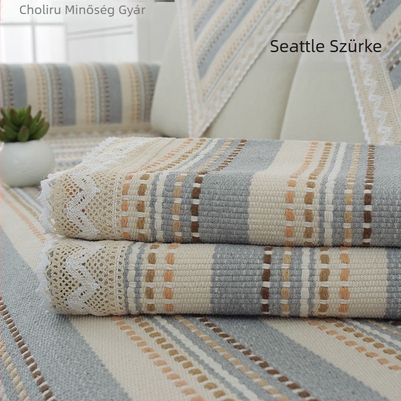 Pamut kanapé párna, terítő alakú, egyszemélyes kanapéhoz, személyes stílus