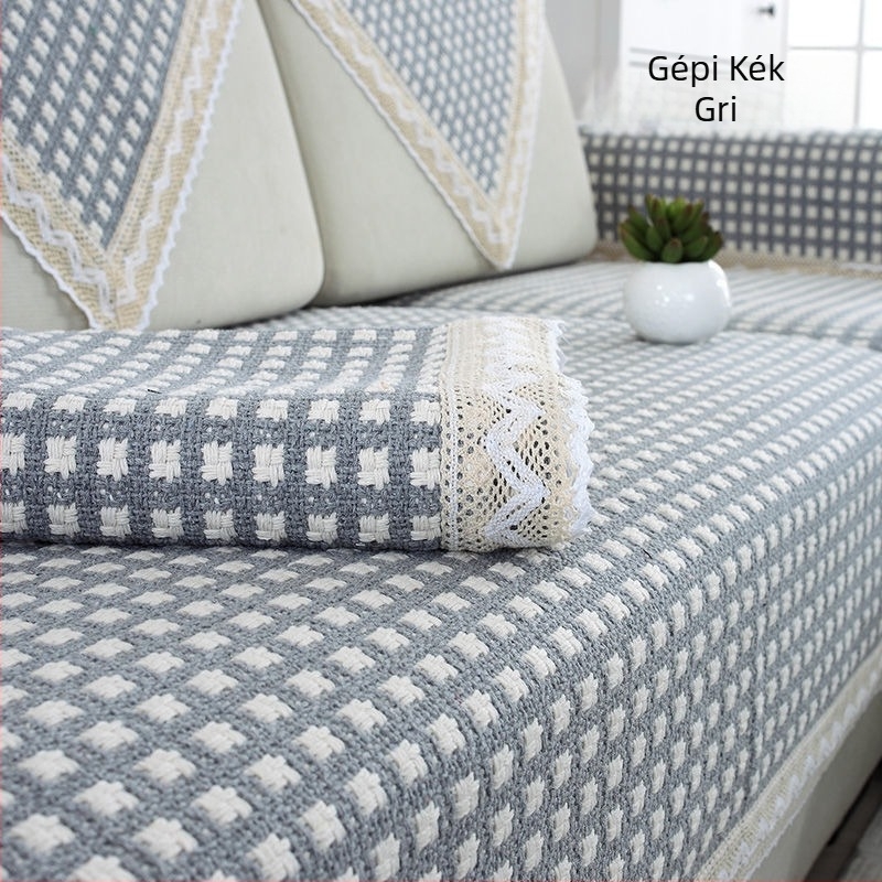 Pamut kanapé párna, terítő alakú, egyszemélyes kanapéhoz, személyes stílus