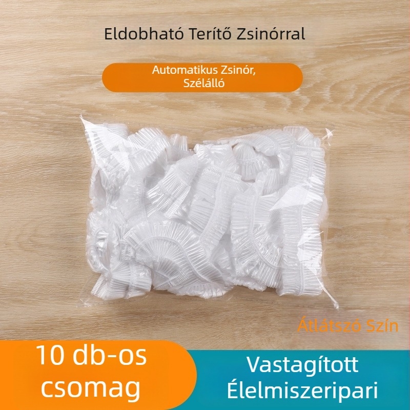 Egyszer használatos műanyag asztalterítő olaj- és vízálló, elasztikus szélekkel, nem igényli a mosást, ünnepi rendezvényekhez, univerzális, vastagított, standokra.