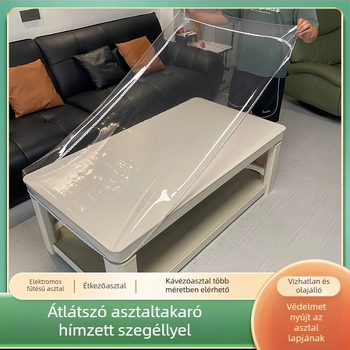 Négyszögletes PVC asztalterítő, csúszásmentes, porálló, hőálló és szennyeződésálló