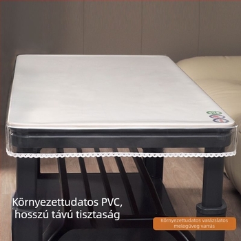 Négyszögletes PVC asztalterítő, csúszásmentes, porálló, hőálló és szennyeződésálló