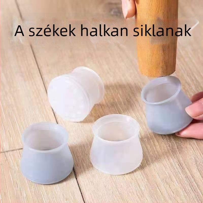 Univerzális szék- és asztallábvédők, csúszásmentes, csendes, kopásálló, felújított szilikon lábvédők