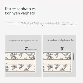 PVC asztali védőmat – téglalap alakú, többfunkciós, vízfelvételre képes, szennyeződés elleni védelem, modern minimalist stílus