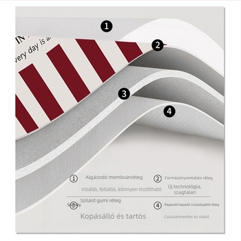 Kör alakú étkezőasztal alátét, vízálló, szennyeződés- és olajálló, könnyen karban tartható, minimalistikus bőrhatású asztalterítő