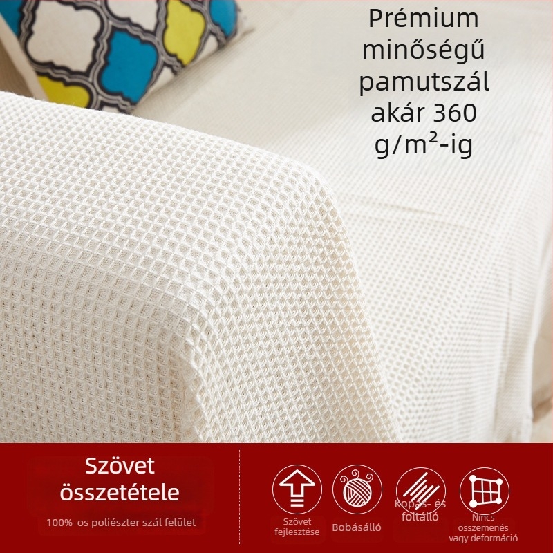 Poliészter kanapéhuzat, csíkos minta, egyszerű stílus