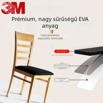 3M ragasztós kör alakú lábvédők asztal- és szék lábakhoz, vastított, kopásálló, csendes, csúszásmentes