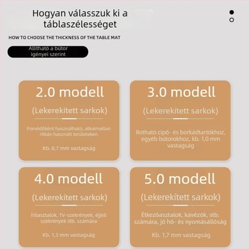 Kerek PVC asztali alátét, egyszínű mintázat