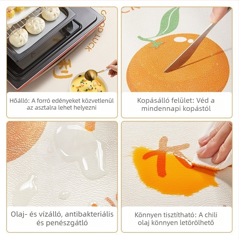 Fejlesztett luxus antiégési hőszigetelt kávéasztal-hoz készült alátét, szilikonból, víz- és olajálló
