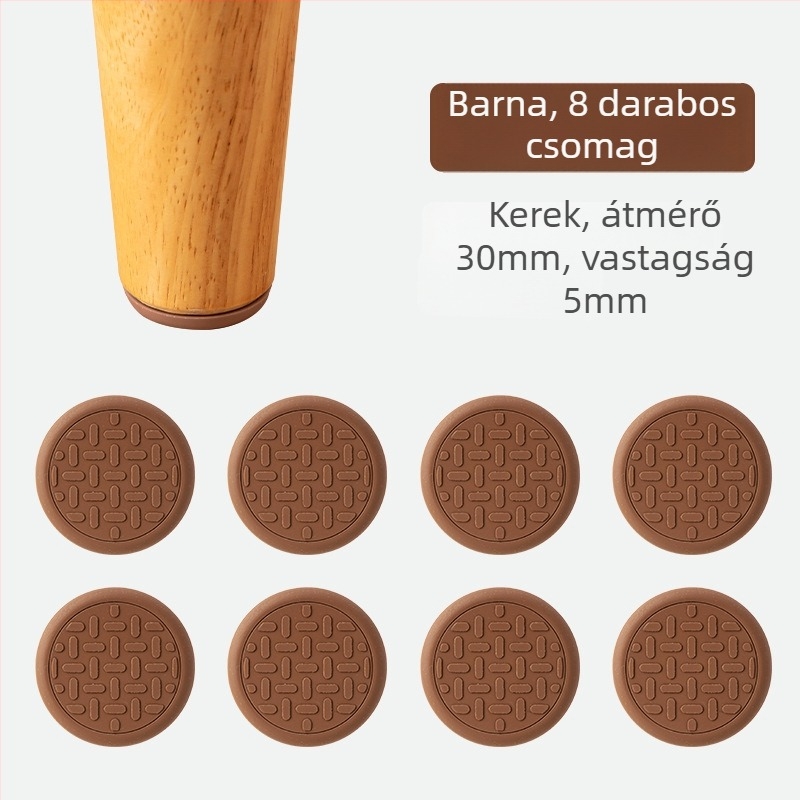 Mingshuo Bútorok csúszásmentes lábai asztalokhoz, székekhez és kanapékhoz – négyzet PVC, nordikus stílus