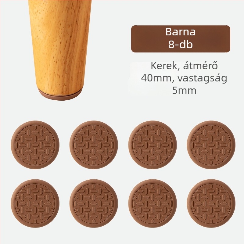 Mingshuo Bútorok csúszásmentes lábai asztalokhoz, székekhez és kanapékhoz – négyzet PVC, nordikus stílus