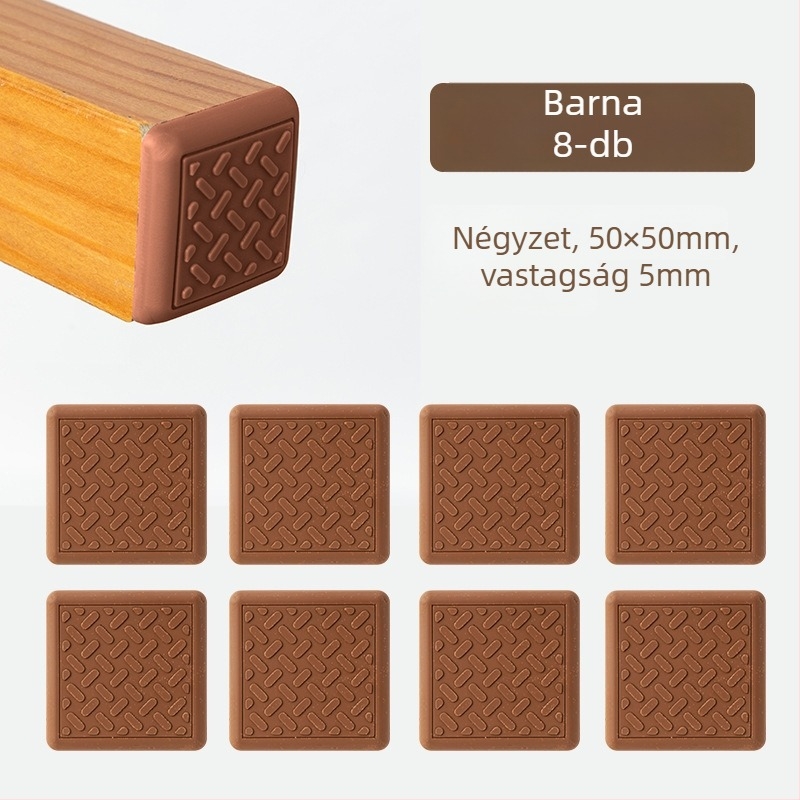 Mingshuo Bútorok csúszásmentes lábai asztalokhoz, székekhez és kanapékhoz – négyzet PVC, nordikus stílus