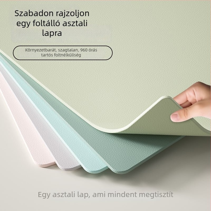 Gyerekeknek készült szilikon asztali alátét – téglalap alakú, csúszásmentes, vízálló és olajálló.