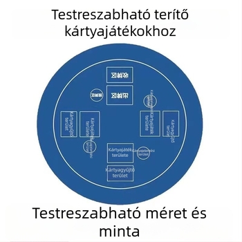 Guandan játékhoz kerek diatomit alátét, csúszásmentes, matt felület, vastított, kék-zöld egyszínű