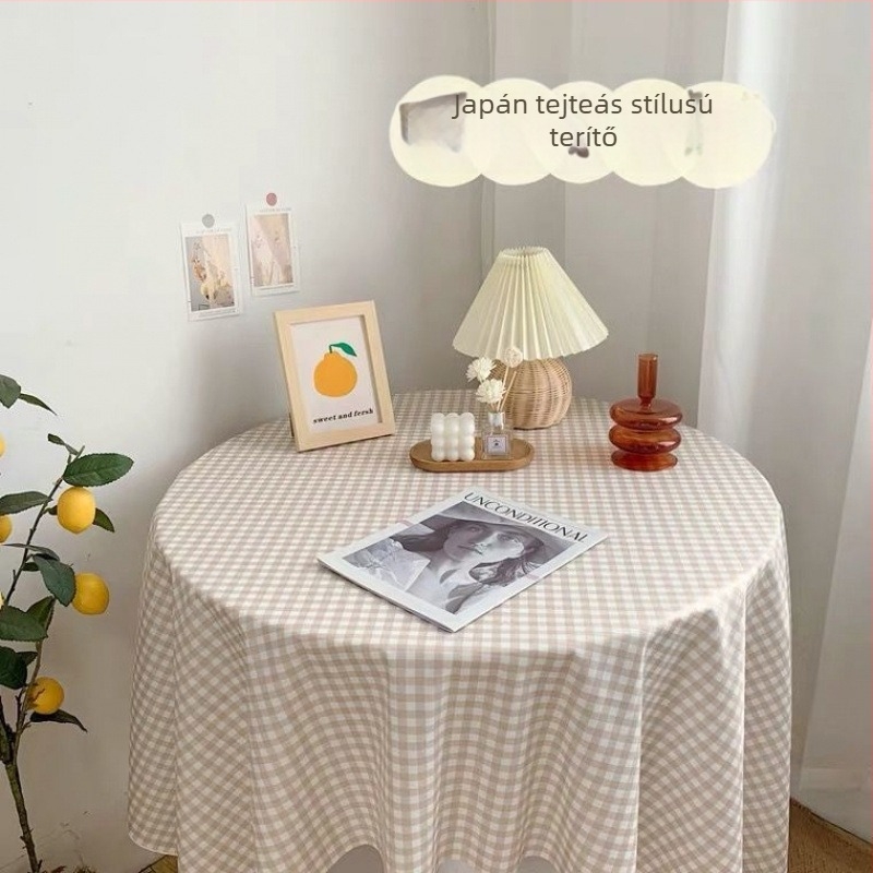Krémes sárga virágos asztalterítő, piknik ihletett, vidéki stílus