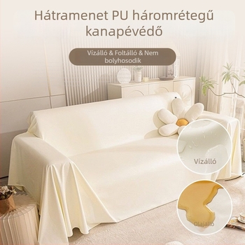 Háziállatbarát kanapéhuzat – vízálló, vizeletálló, csúszásmentes, műbőr hatású anyag, szekcionált kanapékhoz