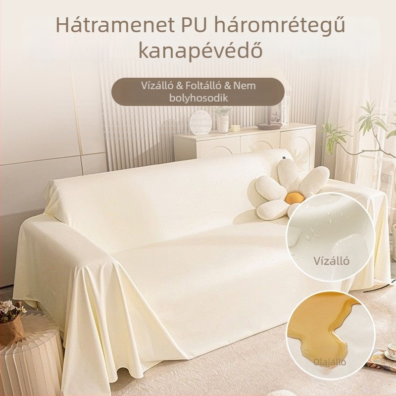 Háziállatbarát kanapéhuzat – vízálló, vizeletálló, csúszásmentes, műbőr hatású anyag, szekcionált kanapékhoz