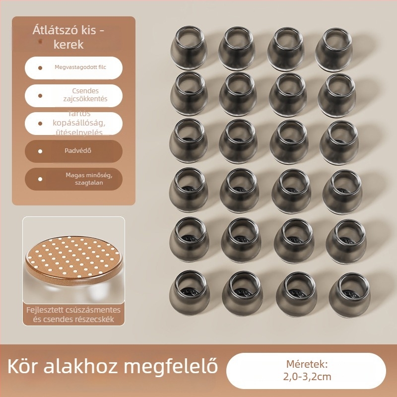 Kör alakú szilikon lábvédők székeinek és asztalainak lábaira, csúszásmentes, kopásálló