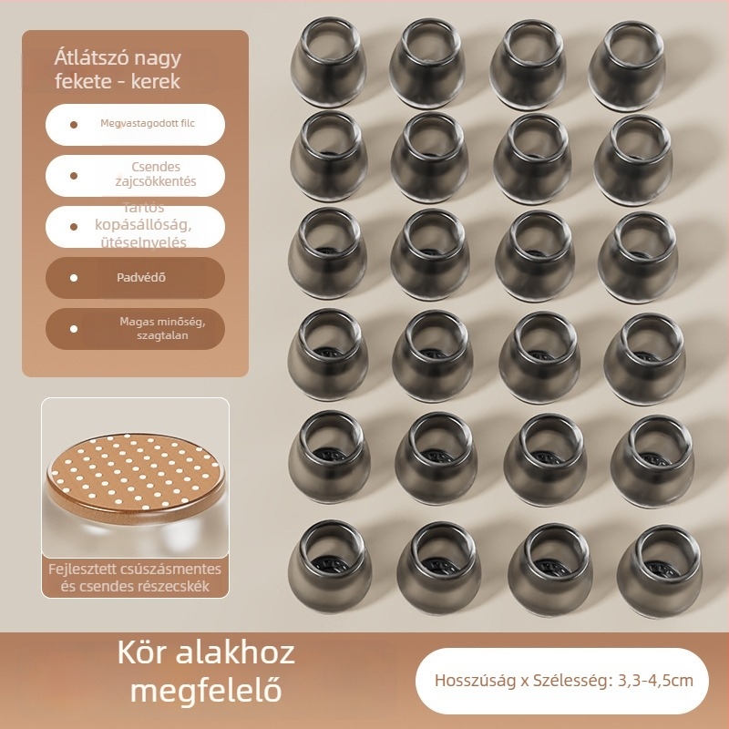 Kör alakú szilikon lábvédők székeinek és asztalainak lábaira, csúszásmentes, kopásálló