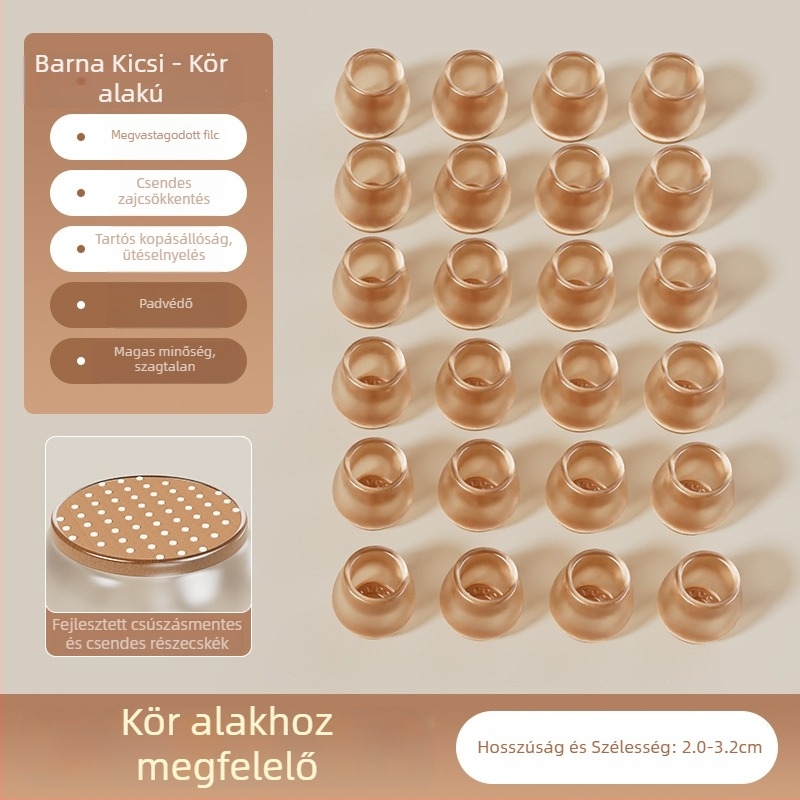 Kör alakú szilikon lábvédők székeinek és asztalainak lábaira, csúszásmentes, kopásálló