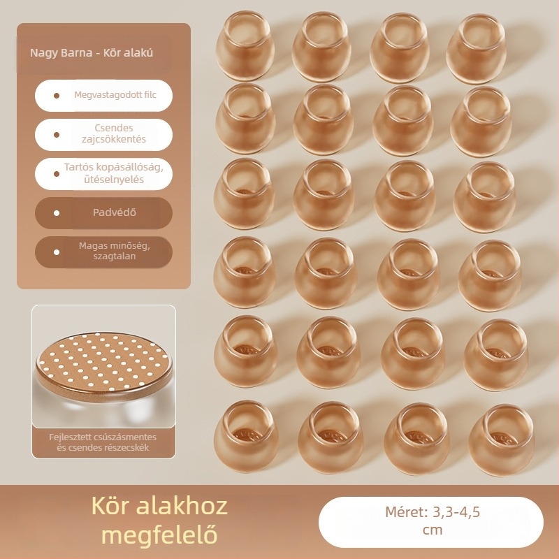 Kör alakú szilikon lábvédők székeinek és asztalainak lábaira, csúszásmentes, kopásálló