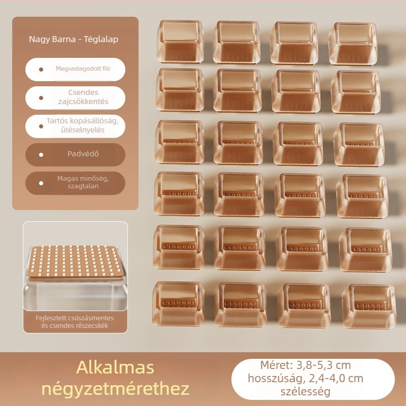 Kör alakú szilikon lábvédők székeinek és asztalainak lábaira, csúszásmentes, kopásálló