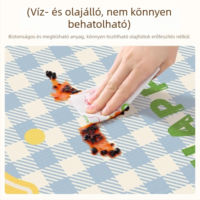 Krém színű étkezőasztal alátét, vízálló és olajálló, felületvédő nappali/kávézóasztalhoz, 2025 új modell