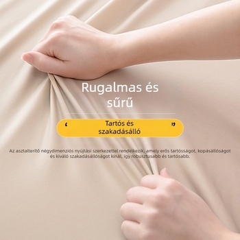 Otthoni kerek asztalterítő, rugalmas, műbőrhatású, mosható, porvédő és csúszásmentes, modern minimalista egyszínű