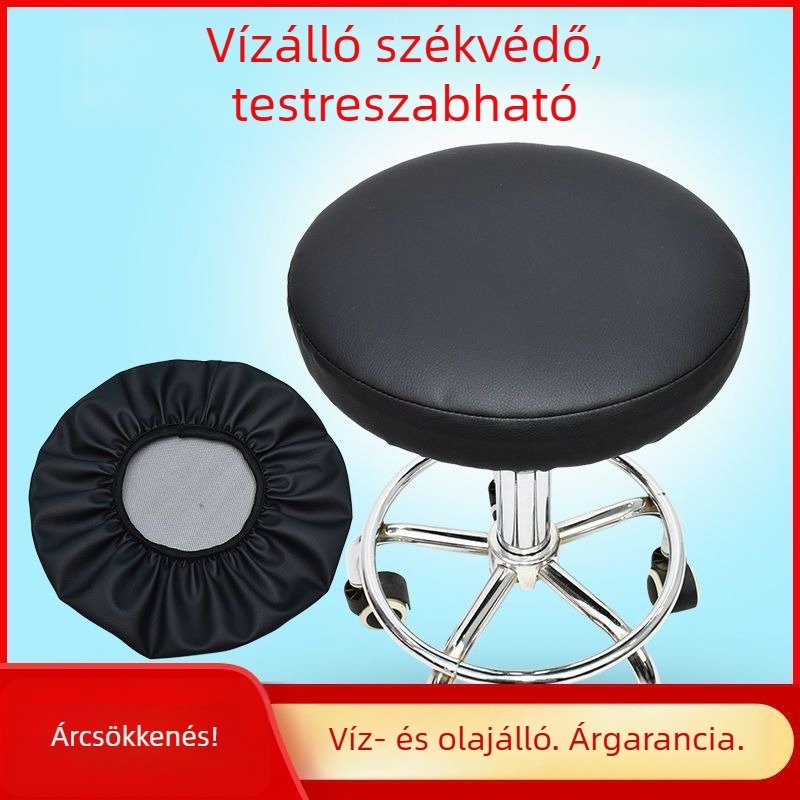 Vízálló kör alakú taburet- és székfedő