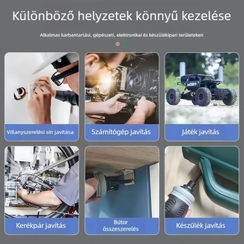 Félautomata racsnis csavarhúzó kettős funkciós teleszkópos nyéllel – kompakt otthoni többfunkciós szerszám