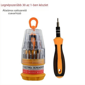 30-in-1 szétbontó csavarhúzó készlet – mágneses, szigetelt, szénacél