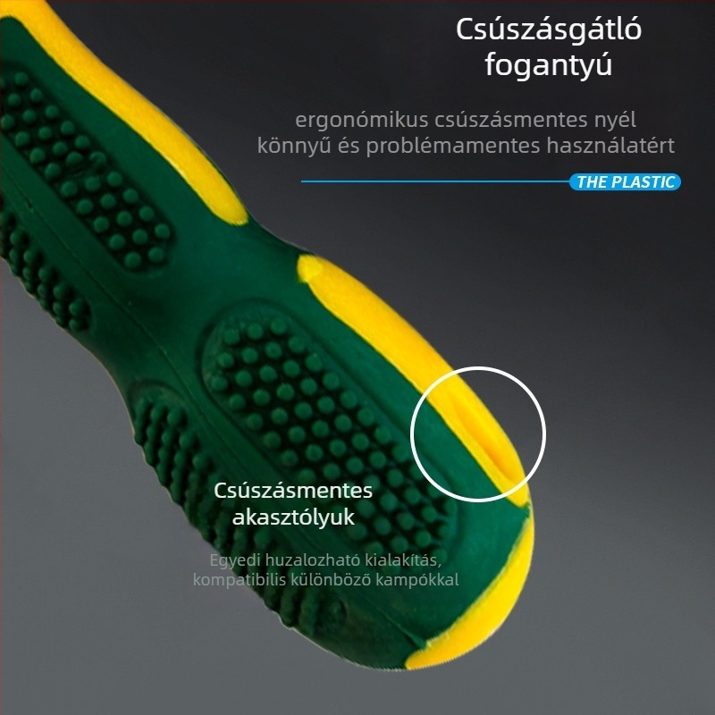 Ipari színvonalú csavarhúzó Phillips és lapos fejű, mágneses és izolált, No.45 acél edzett, 0.0825 kg