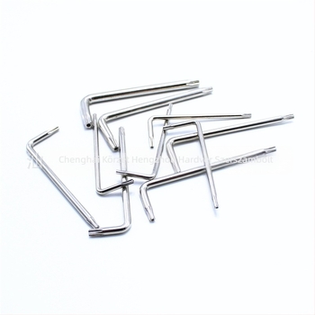 Lyukas Torx csavarhúzó, T6-T30, L-alakú kéttagú csavarhúzó edzett kulccsal