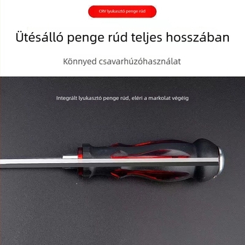 Phillips csavarhúzó, ultrakemény ipari minőségű ütőcsavarhúzó, keresztes fej, hosszított, nehéz terhelésű csavarhúzó bit