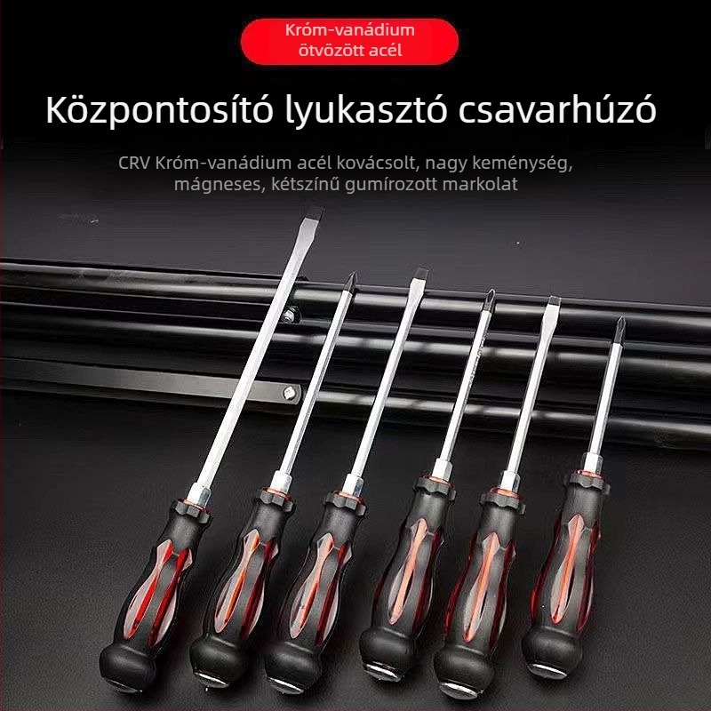 Phillips csavarhúzó, ultrakemény ipari minőségű ütőcsavarhúzó, keresztes fej, hosszított, nehéz terhelésű csavarhúzó bit