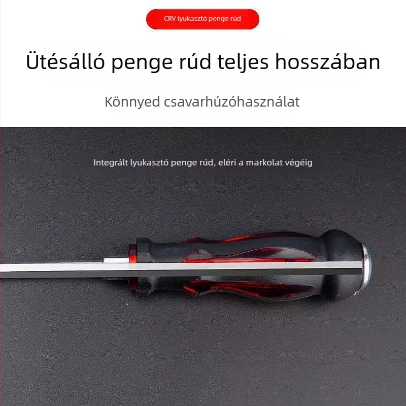 Phillips csavarhúzó, ultrakemény ipari minőségű ütőcsavarhúzó, keresztes fej, hosszított, nehéz terhelésű csavarhúzó bit